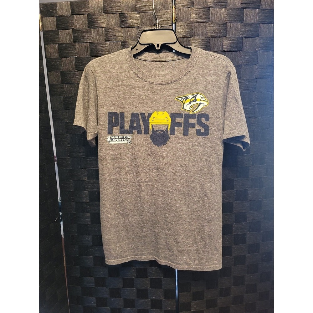 Fanatics Nashville Predators 2018 Stanley Cup‎ Playoffs T-shirt Gray size smal